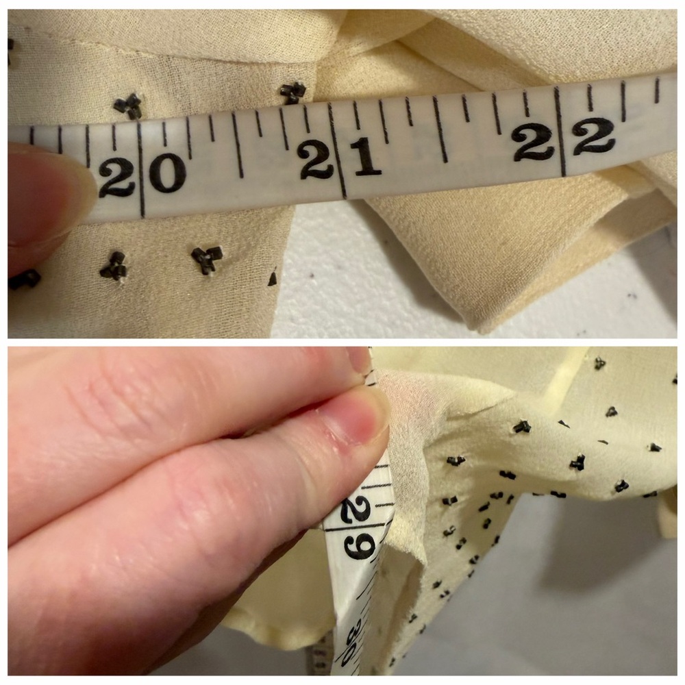 Dries Van Noten Tan Blouse Silk Beaded Embellished 10 Cocktail Party Fancy 🟡 - Picture 15 of 16